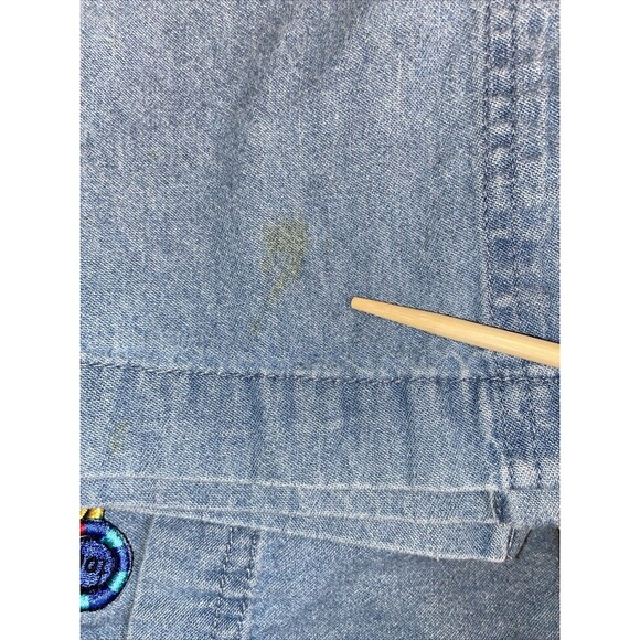 VTG Las Vegas Embroidered Casino Chip Gamble Button Shirt VS Collection Size XL - Picture 16 of 16